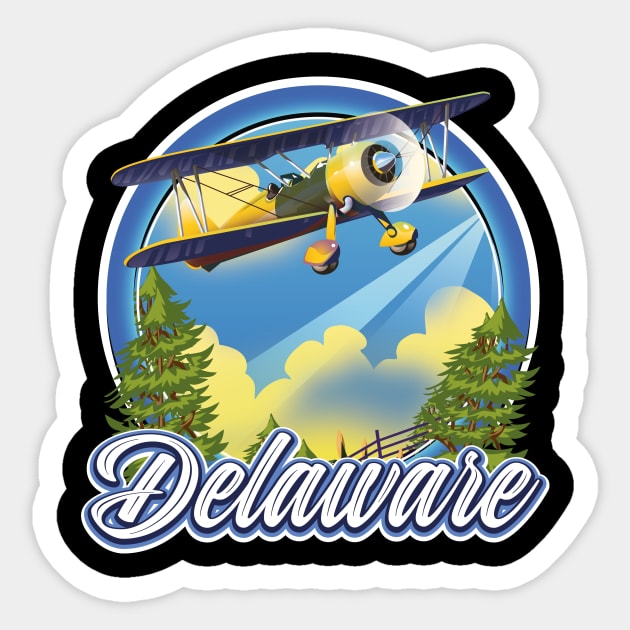 Delaware USA travel logo Sticker by nickemporium1